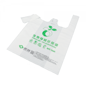 Compostable Shopping Bag, Grocery Bag, loose Bag, Biodegradable T-shirt Bag, Eco Friendly Grocery Bag