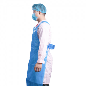 Worldchamp Body guard product line. Disposable PE Apron, Arm sleeves cover, Cape&caps.